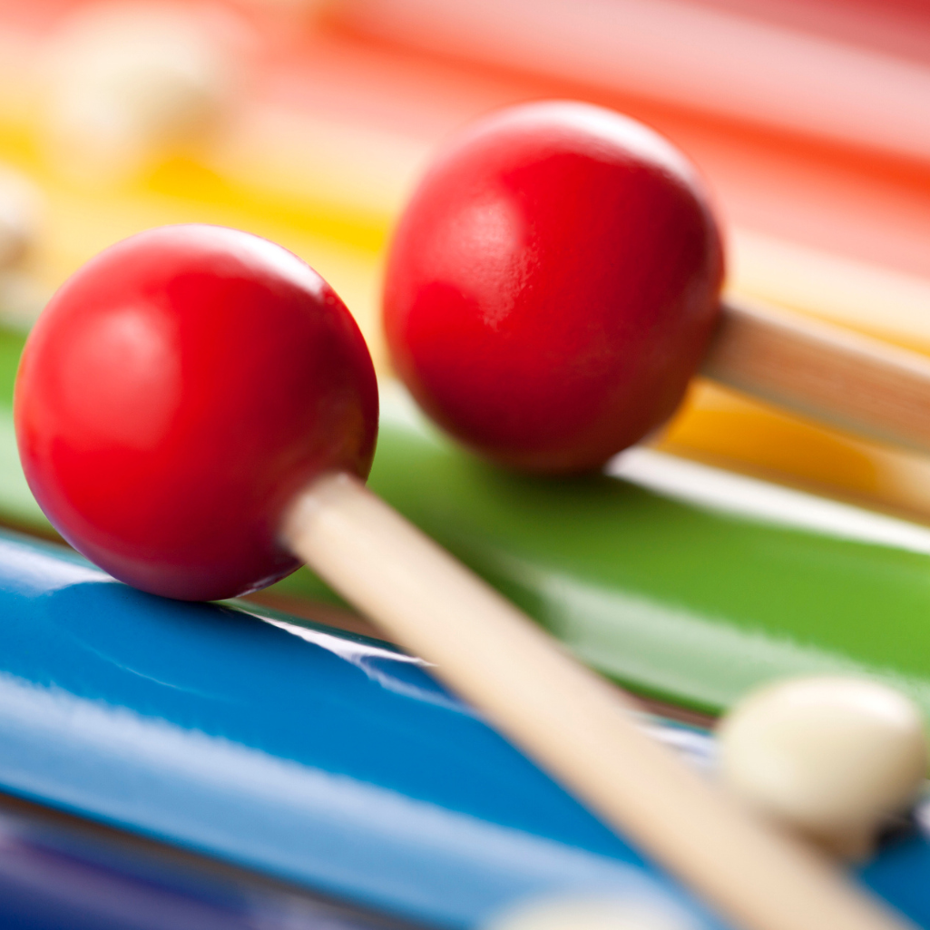 a close up of a xylophone